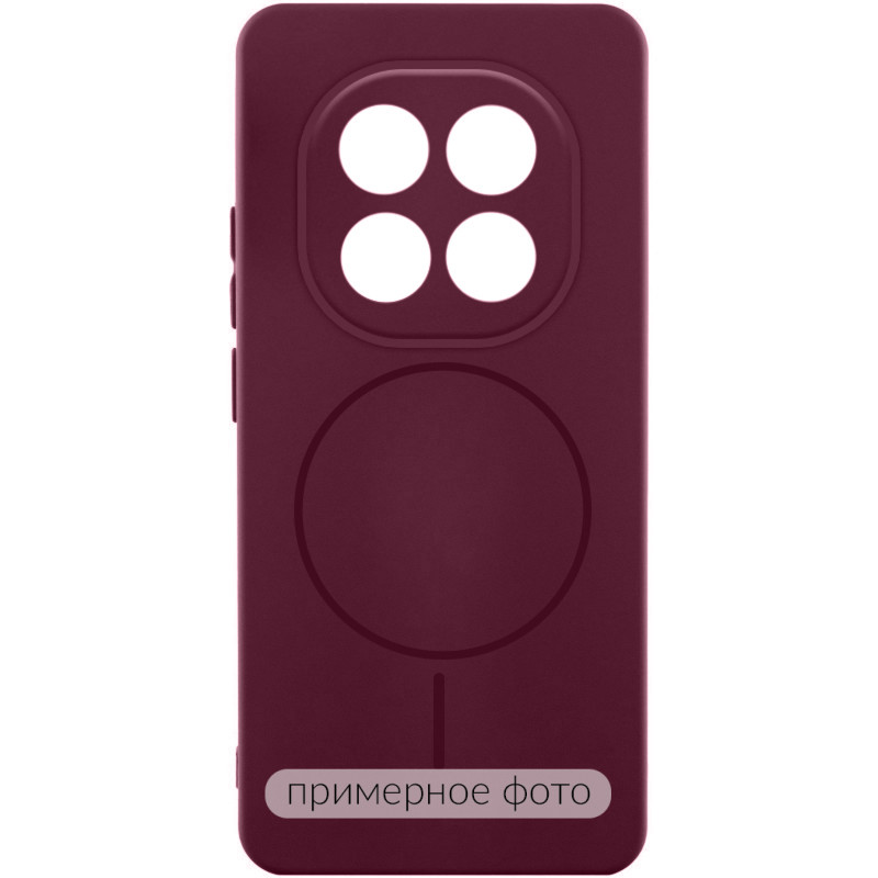Чохол Silicone Cover Lakshmi Full Camera (AA) with Magnetic Fit на Xiaomi Redmi A7 Pro 4G /Poco C81 (Бордовий / Marsala)