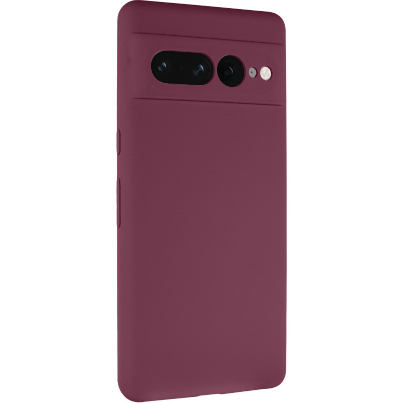 Чехол Silicone Cover Lakshmi Full Camera (AAA) для Google Pixel 7 Pro (Бордовый / Plum)