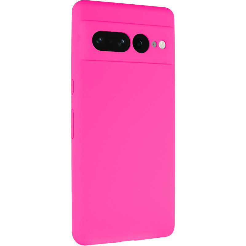 Чехол Silicone Cover Lakshmi Full Camera (AAA) для Google Pixel 7 Pro (Розовый / Barbie pink)