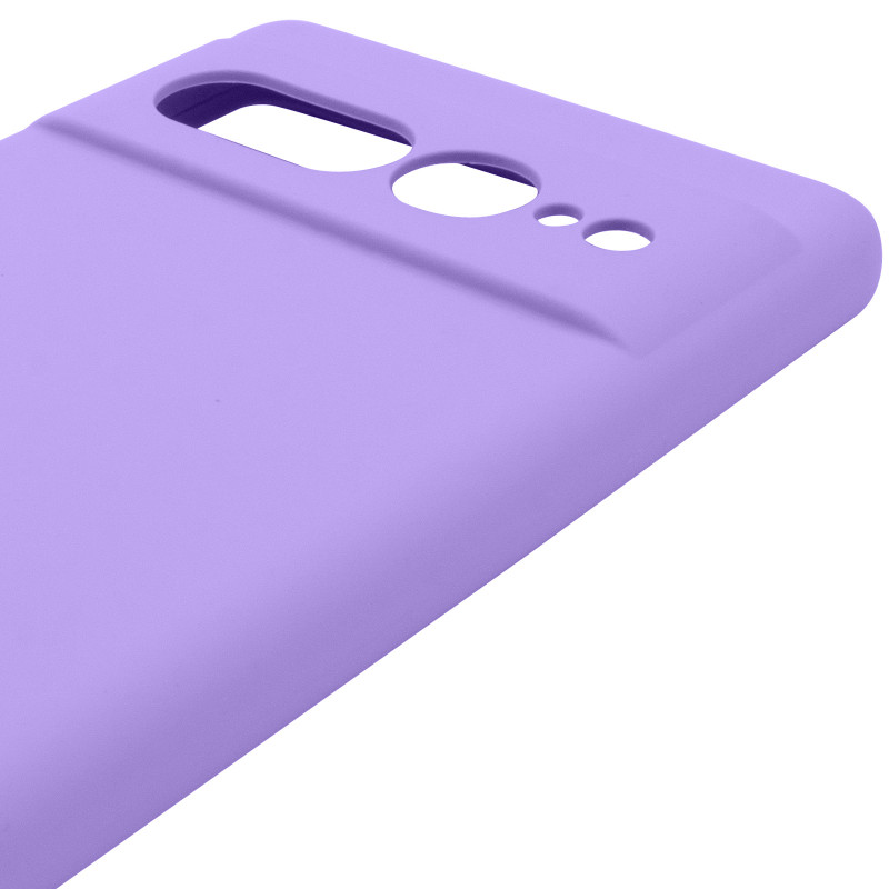 Чехол Silicone Cover Lakshmi Full Camera (AAA) для Google Pixel 7 Pro (Сиреневый / Dasheen) в магазине vchehle.ua