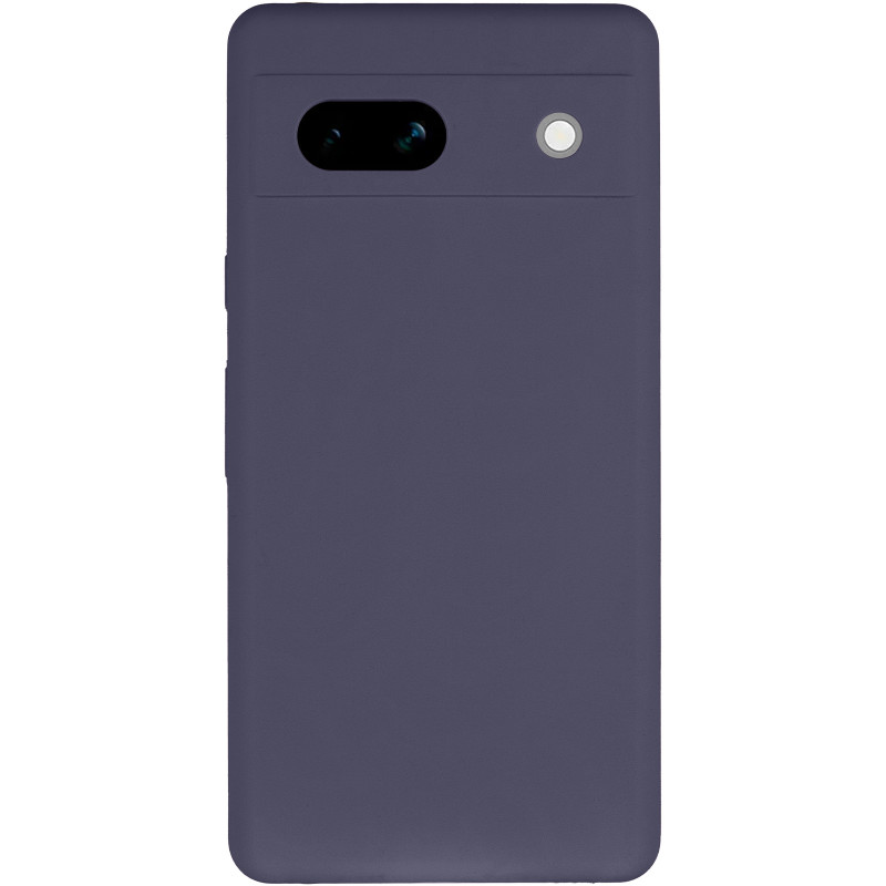 Фото Чохол Silicone Cover Lakshmi Full Camera (AAA) на Google Pixel 7a (Сірий / Dark Gray) на vchehle.ua