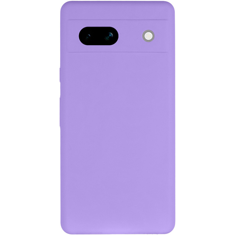 Фото Чохол Silicone Cover Lakshmi Full Camera (AAA) на Google Pixel 7a (Бузковий / Dasheen) на vchehle.ua