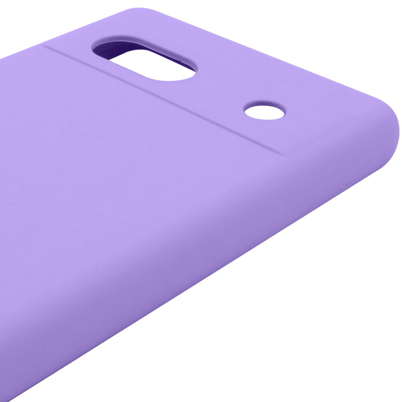 Чохол Silicone Cover Lakshmi Full Camera (AAA) на Google Pixel 7a (Бузковий / Dasheen) в магазині vchehle.ua
