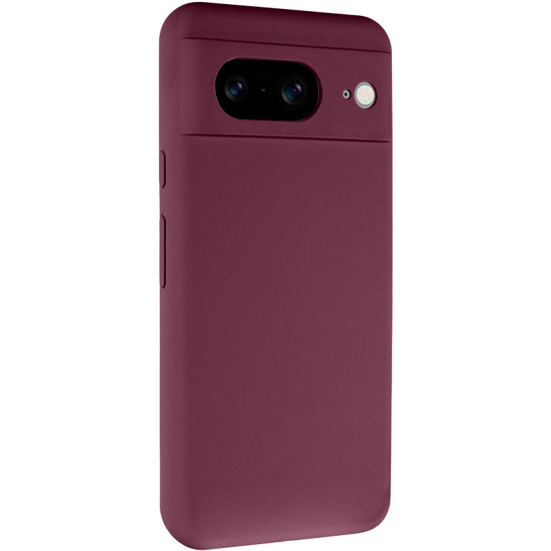 Чехол Silicone Cover Lakshmi Full Camera (AAA) для Google Pixel 8 (Бордовый / Plum)
