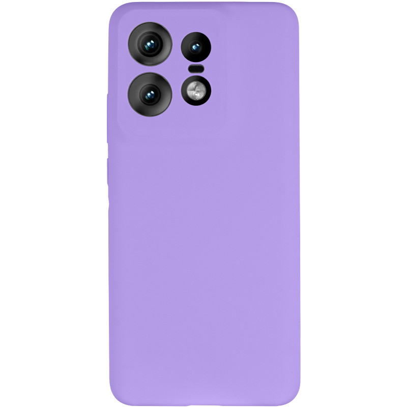 Фото Чохол Silicone Cover Lakshmi Full Camera (AAA) на Motorola Edge 50 Pro (Бузковий / Dasheen) на vchehle.ua