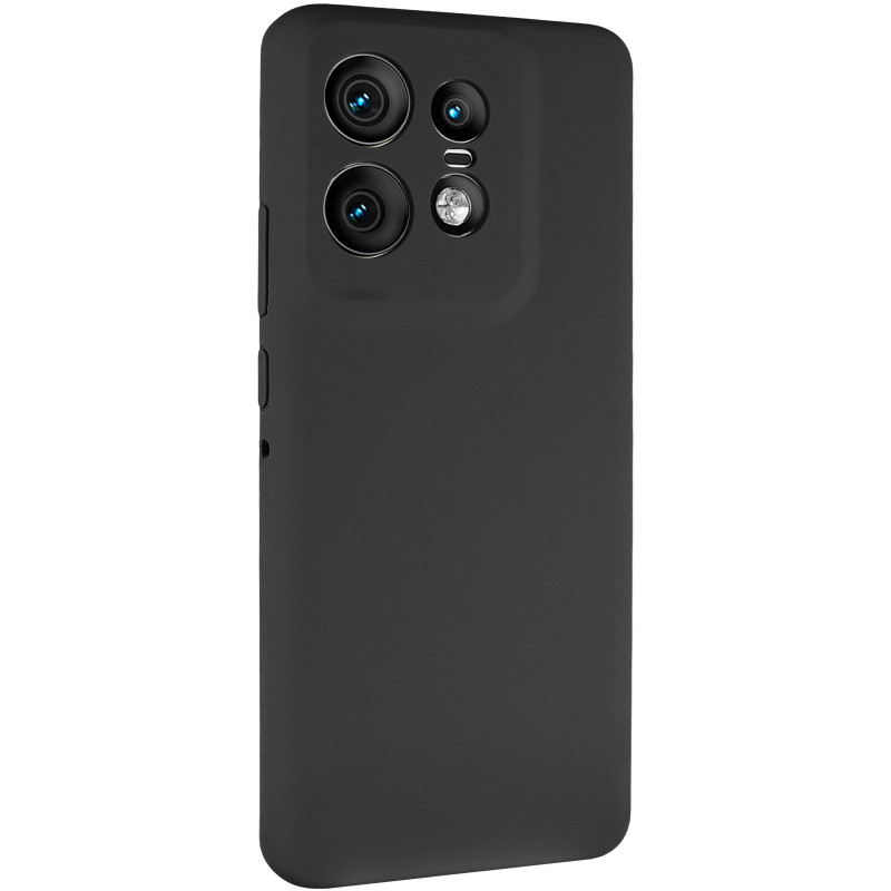 Чохол Silicone Cover Lakshmi Full Camera (AAA) на Motorola Edge 50 Pro (Чорний / Black)