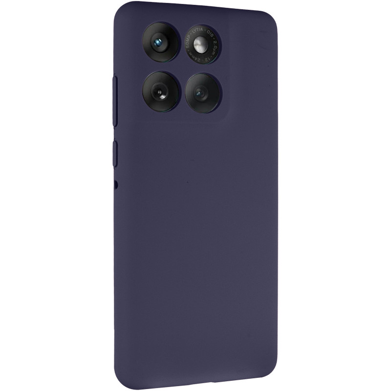 Чохол Silicone Cover Lakshmi Full Camera (AAA) на Motorola Edge 60 / Edge 60 Fusion (Темно-синій / Midnight blue)