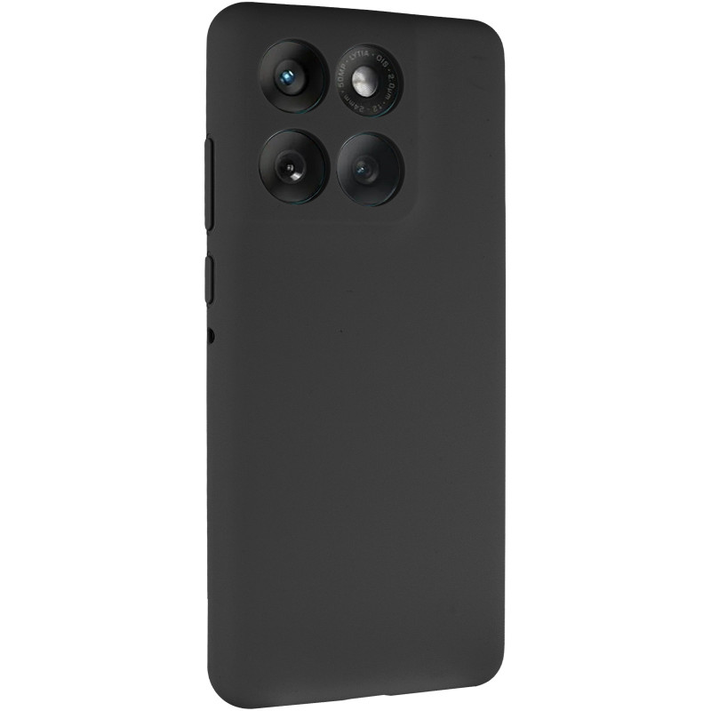 Чохол Silicone Cover Lakshmi Full Camera (AAA) на Motorola Edge 60 / Edge 60 Fusion (Чорний / Black)