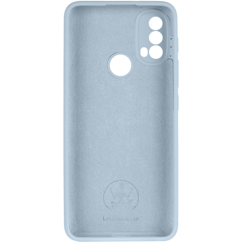 Фото Чехол Silicone Cover Lakshmi Full Camera (AAA) для Motorola Moto E40 (Голубой / Sweet Blue) в магазине vchehle.ua