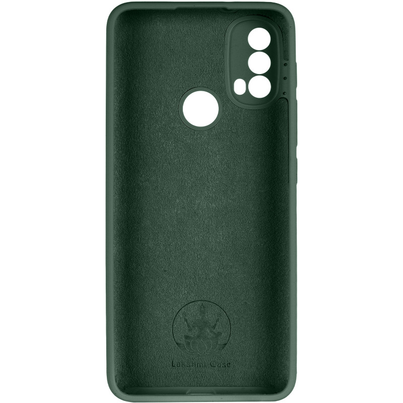 Фото Чехол Silicone Cover Lakshmi Full Camera (AAA) для Motorola Moto E40 (Зеленый / Cyprus Green) в магазине vchehle.ua