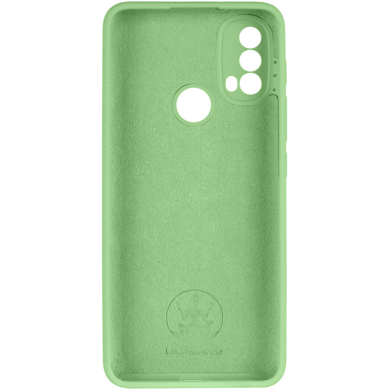 Фото Чехол Silicone Cover Lakshmi Full Camera (AAA) для Motorola Moto E40 (Мятный / Mint) в магазине vchehle.ua