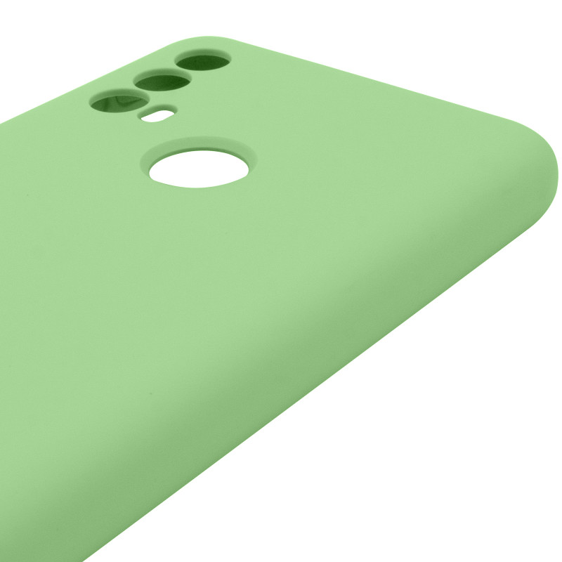 Чехол Silicone Cover Lakshmi Full Camera (AAA) для Motorola Moto E40 (Мятный / Mint) в магазине vchehle.ua