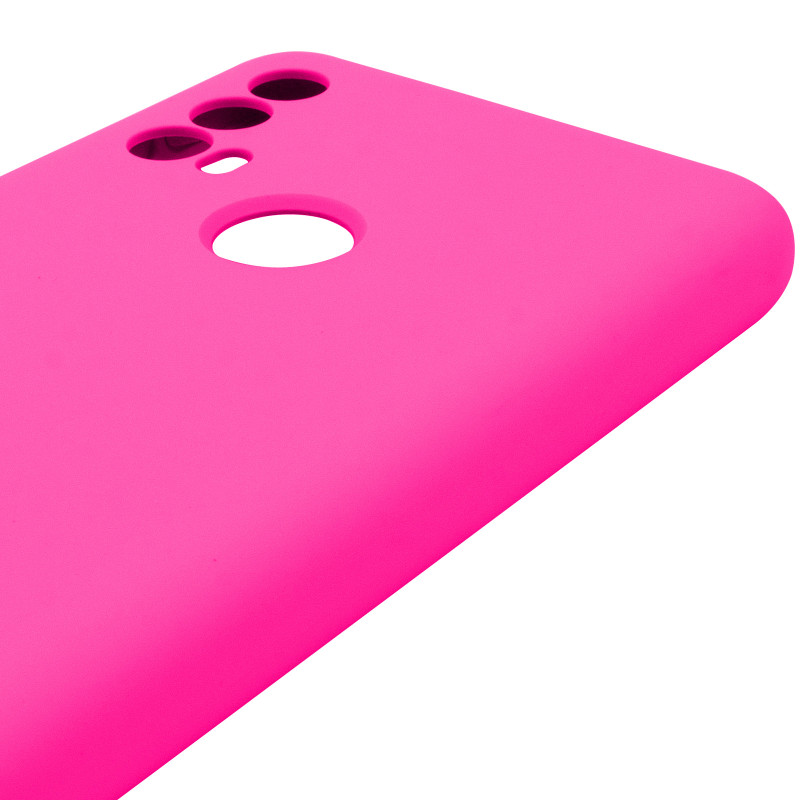 Чехол Silicone Cover Lakshmi Full Camera (AAA) для Motorola Moto E40 (Розовый / Barbie pink) в магазине vchehle.ua