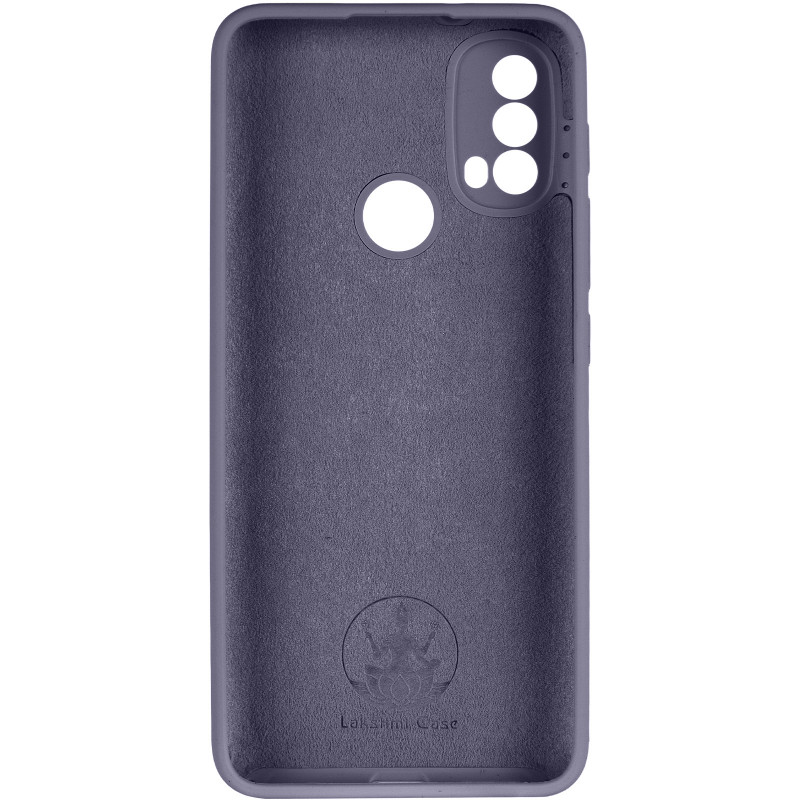 Фото Чехол Silicone Cover Lakshmi Full Camera (AAA) для Motorola Moto E40 (Серый / Dark Gray) в магазине vchehle.ua