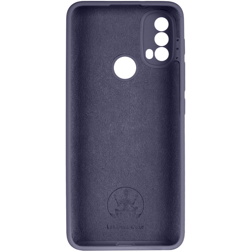 Фото Чехол Silicone Cover Lakshmi Full Camera (AAA) для Motorola Moto E40 (Темно-синий / Midnight blue) в магазине vchehle.ua