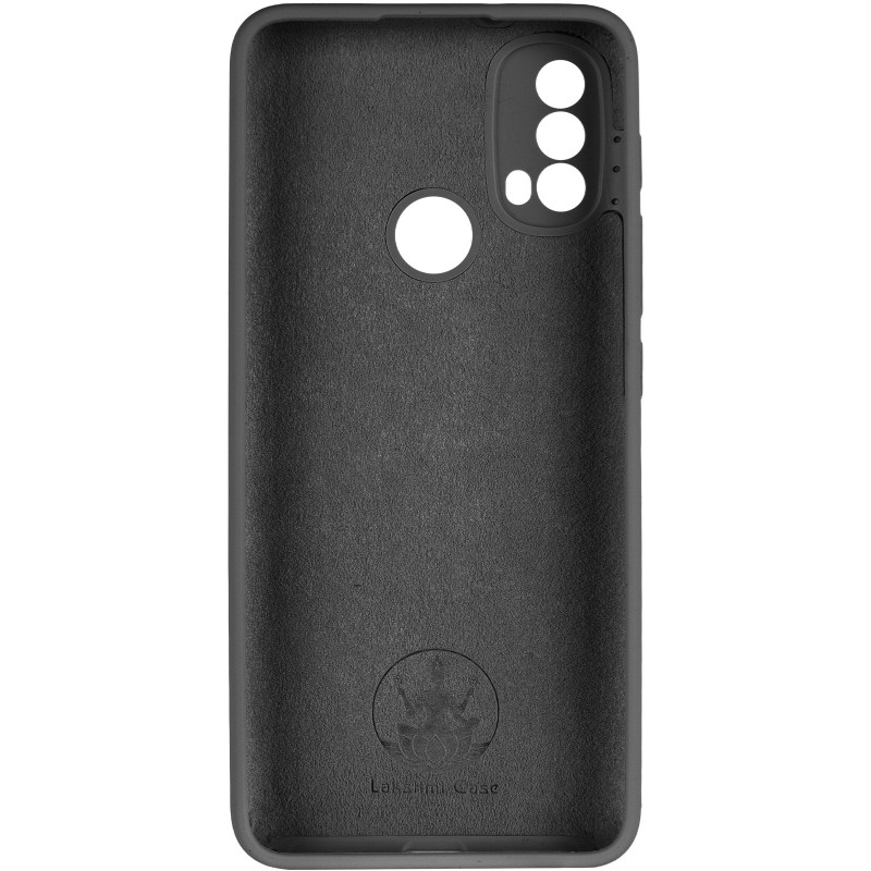 Чехол Silicone Cover Lakshmi Full Camera (AAA) для Motorola Moto E40 (Черный / Black) в магазине vchehle.ua
