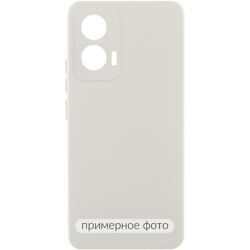 Чохол Silicone Cover Lakshmi Full Camera (AAA) на Motorola Moto G75 5G (Білий / White)