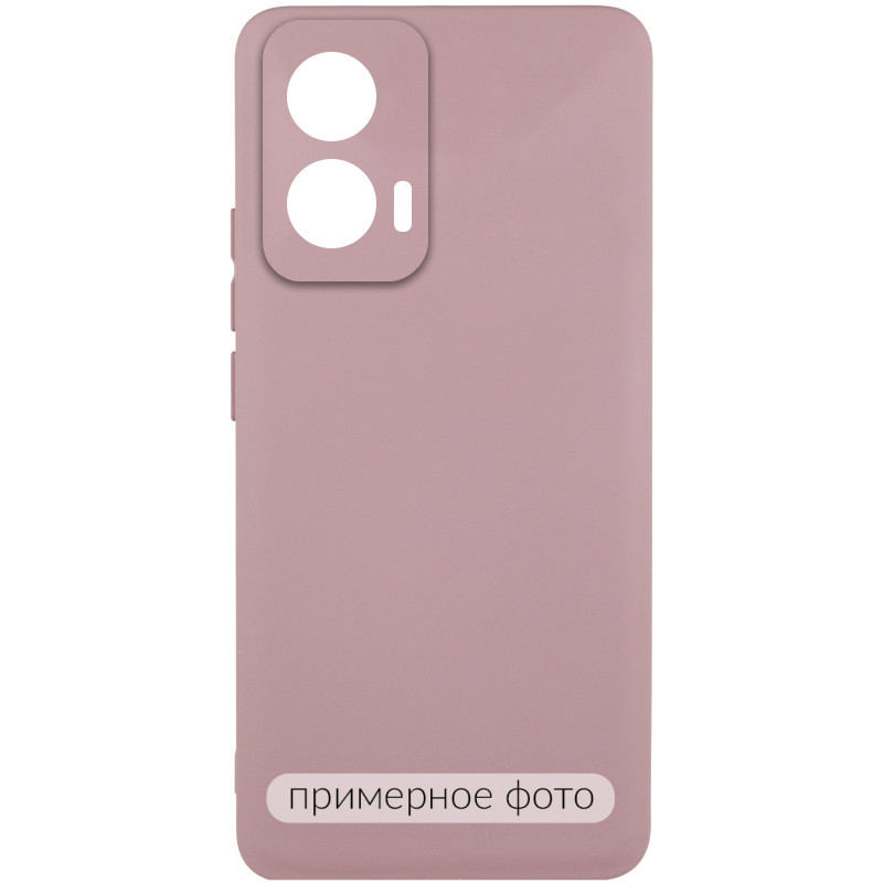 Чохол Silicone Cover Lakshmi Full Camera (AAA) на Motorola Moto G75 5G (Рожевий / Pink Sand)