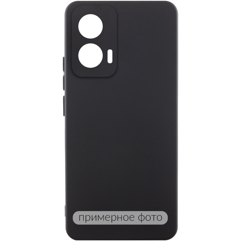 Чохол Silicone Cover Lakshmi Full Camera (AAA) на Motorola Moto G75 5G (Чорний / Black)