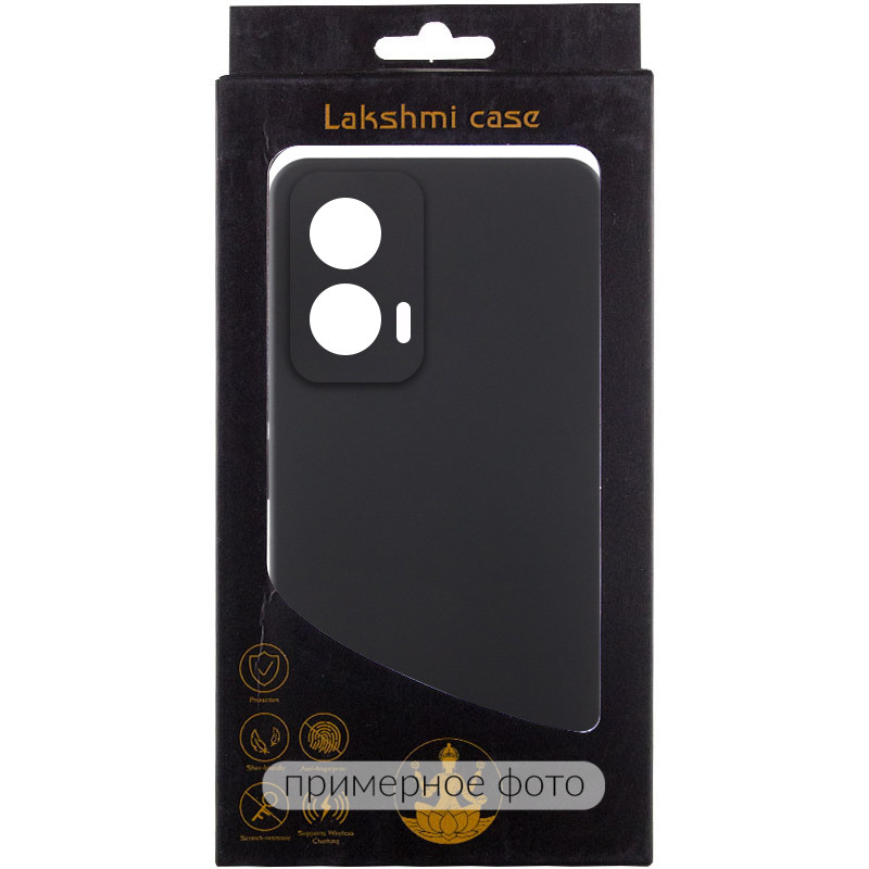 Чохол Silicone Cover Lakshmi Full Camera (AAA) на Motorola Moto G75 5G (Чорний / Black) в магазині vchehle.ua