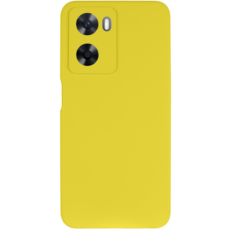 Фото Чехол Silicone Cover Lakshmi Full Camera (AAA) для Oppo A57s / A77s (Желтый / Yellow) на vchehle.ua
