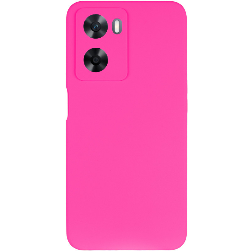 Фото Чехол Silicone Cover Lakshmi Full Camera (AAA) для Oppo A57s / A77s (Розовый / Barbie pink) на vchehle.ua