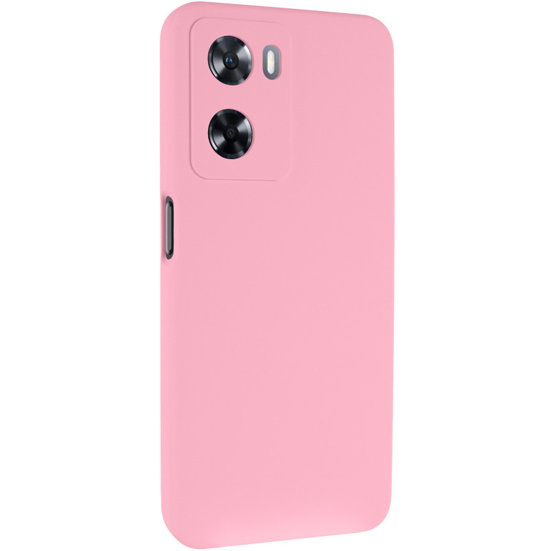 Чехол Silicone Cover Lakshmi Full Camera (AAA) для Oppo A57s / A77s (Розовый / Light pink)