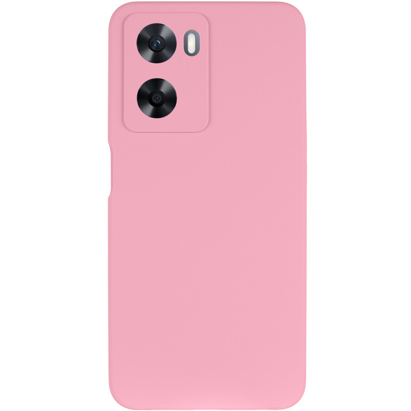 Фото Чехол Silicone Cover Lakshmi Full Camera (AAA) для Oppo A57s / A77s (Розовый / Light pink) на vchehle.ua