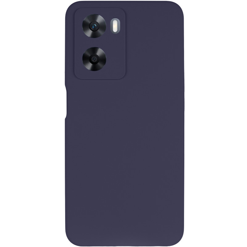 Фото Чехол Silicone Cover Lakshmi Full Camera (AAA) для Oppo A57s / A77s (Темно-синий / Midnight blue) на vchehle.ua