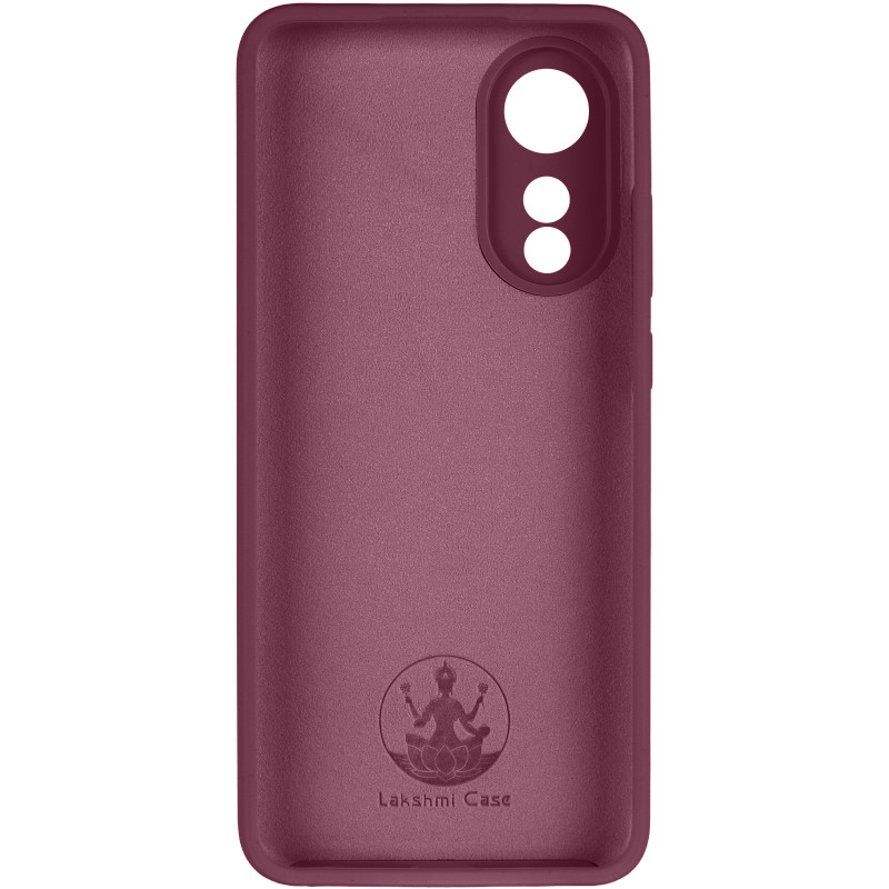 Фото Чохол Silicone Cover Lakshmi Full Camera (AAA) на Oppo A78 4G (Бордовий / Plum) в маназині vchehle.ua