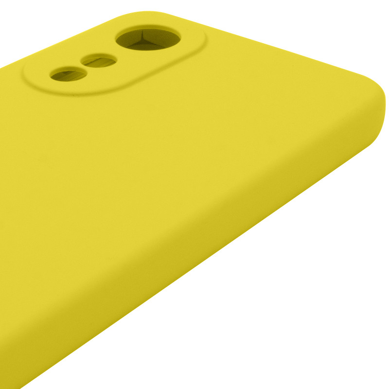 Чохол Silicone Cover Lakshmi Full Camera (AAA) на Oppo A78 4G (Жовтий / Yellow) в магазині vchehle.ua