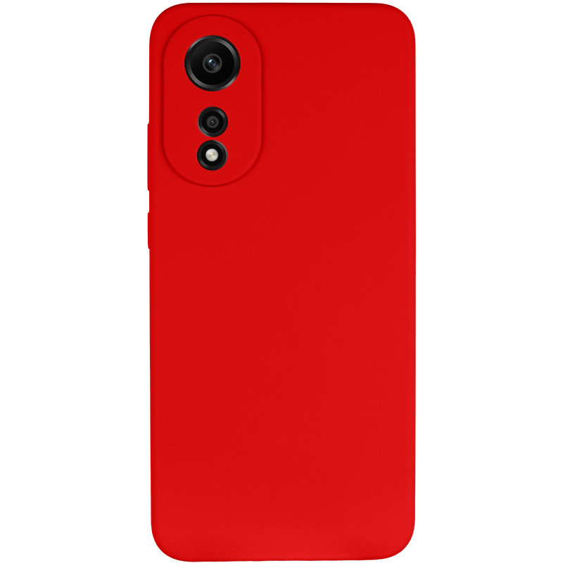 Фото Чохол Silicone Cover Lakshmi Full Camera (AAA) на Oppo A78 4G (Червоний / Red) на vchehle.ua