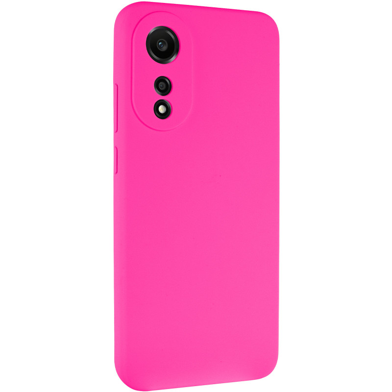 Чохол Silicone Cover Lakshmi Full Camera (AAA) на Oppo A78 4G (Рожевий / Barbie pink)