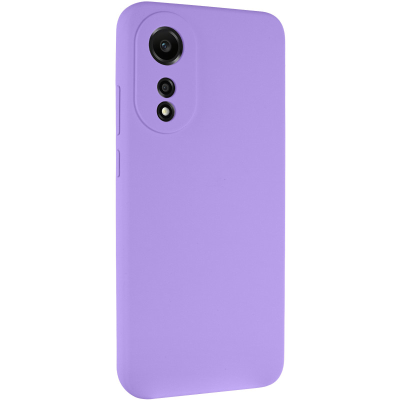 Чохол Silicone Cover Lakshmi Full Camera (AAA) на Oppo A78 4G (Бузковий / Dasheen)