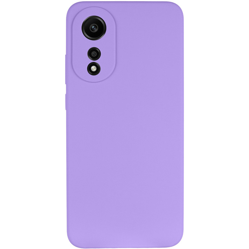 Фото Чохол Silicone Cover Lakshmi Full Camera (AAA) на Oppo A78 4G (Бузковий / Dasheen) на vchehle.ua