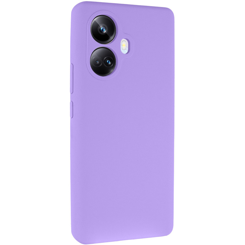Чехол Silicone Cover Lakshmi Full Camera (AAA) для Realme 10 Pro+ (Сиреневый / Dasheen)