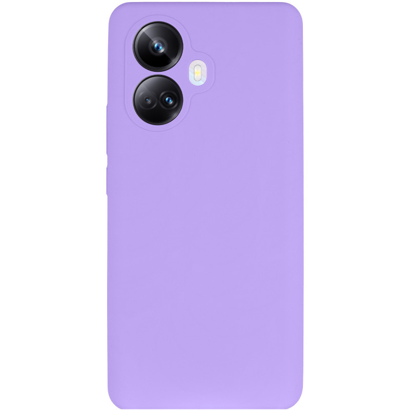 Фото Чехол Silicone Cover Lakshmi Full Camera (AAA) для Realme 10 Pro+ (Сиреневый / Dasheen) на vchehle.ua