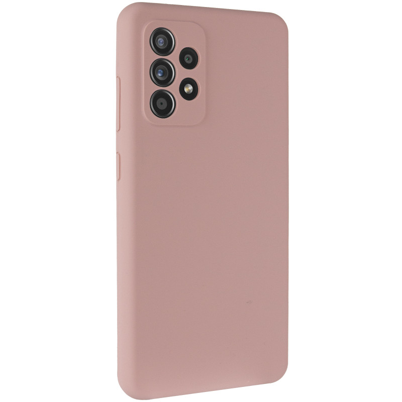 Чохол Silicone Cover Lakshmi Full Camera (AAA) на Samsung Galaxy A52 4G / A52 5G / A52s (Рожевий / Pink Sand)