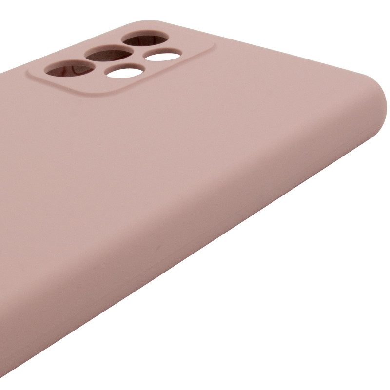 Чохол Silicone Cover Lakshmi Full Camera (AAA) на Samsung Galaxy A52 4G / A52 5G / A52s (Рожевий / Pink Sand) в магазині vchehle.ua