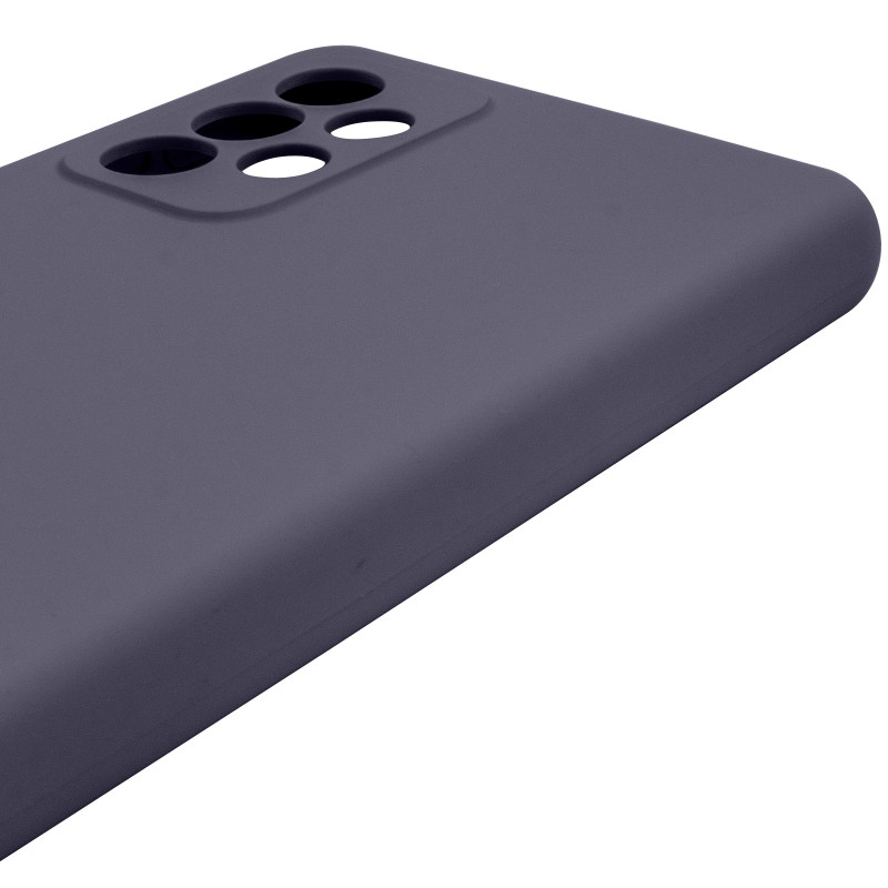 Чохол Silicone Cover Lakshmi Full Camera (AAA) на Samsung Galaxy A52 4G / A52 5G / A52s (Сірий / Dark Gray) в магазині vchehle.ua
