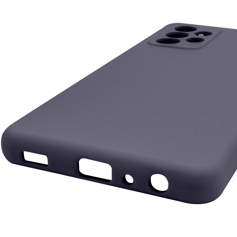 Купити Чохол Silicone Cover Lakshmi Full Camera (AAA) на Samsung Galaxy A52 4G / A52 5G / A52s (Сірий / Dark Gray) на vchehle.ua