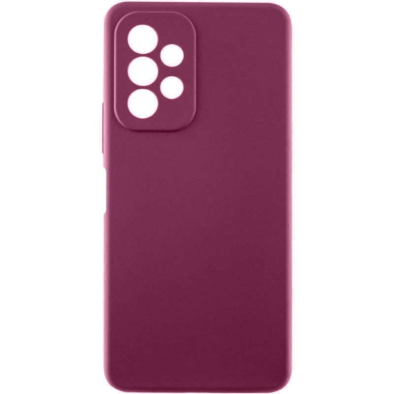 Чехол Silicone Cover Lakshmi Full Camera (AAA) для Samsung Galaxy A23 4G (Бордовый / Plum)