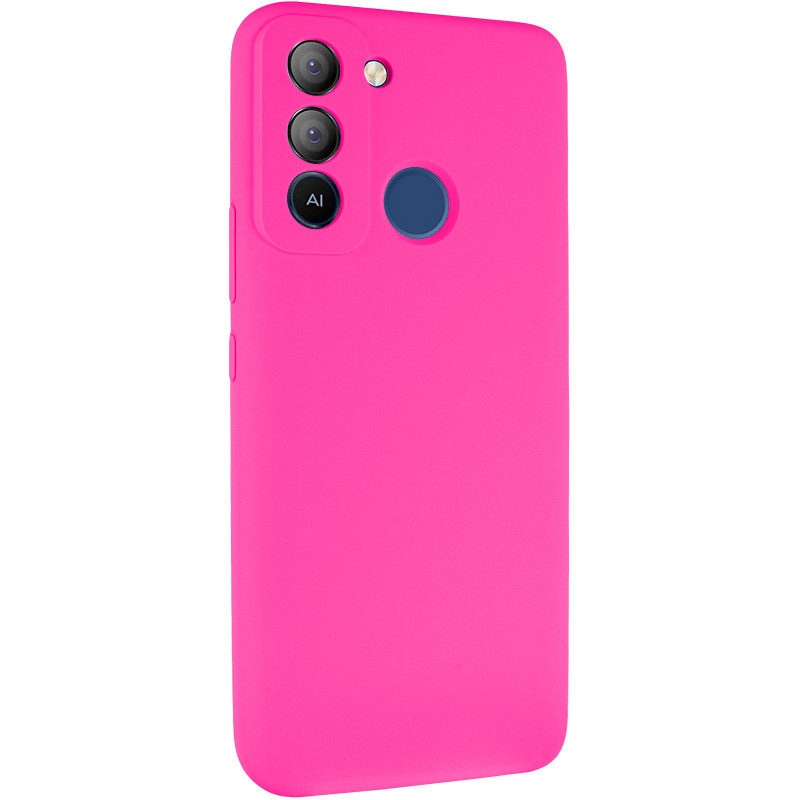 Чехол Silicone Cover Lakshmi Full Camera (AAA) для TECNO Pop 5 LTE (Розовый / Barbie pink)