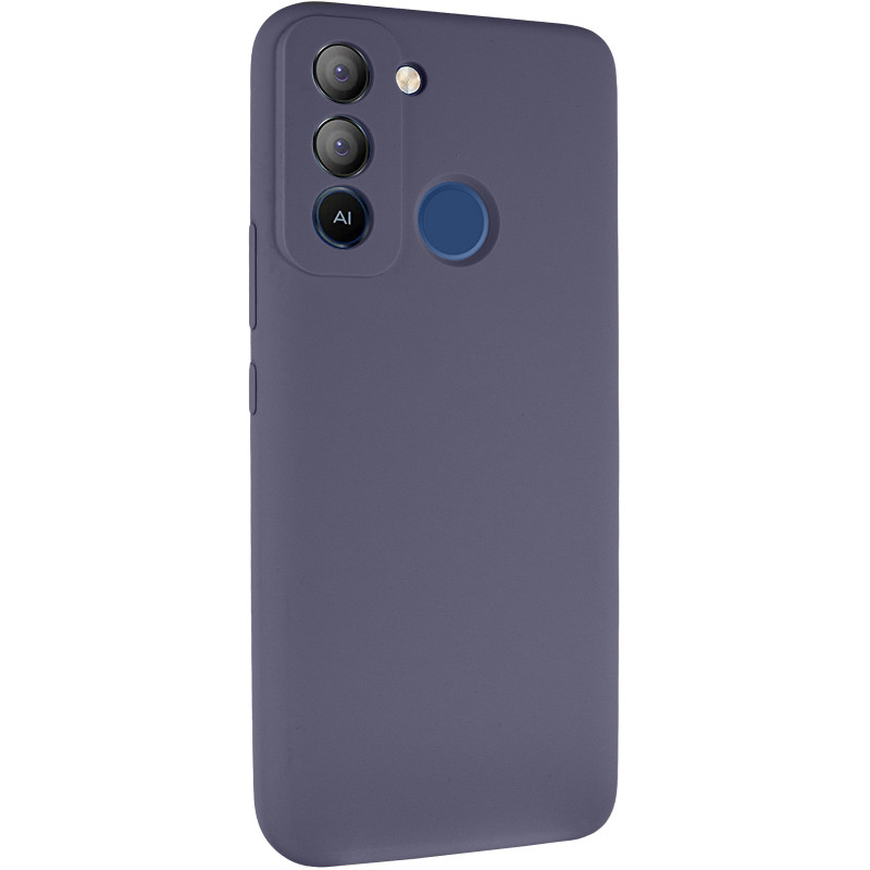 Чехол Silicone Cover Lakshmi Full Camera (AAA) для TECNO Pop 5 LTE (Серый / Dark Gray)
