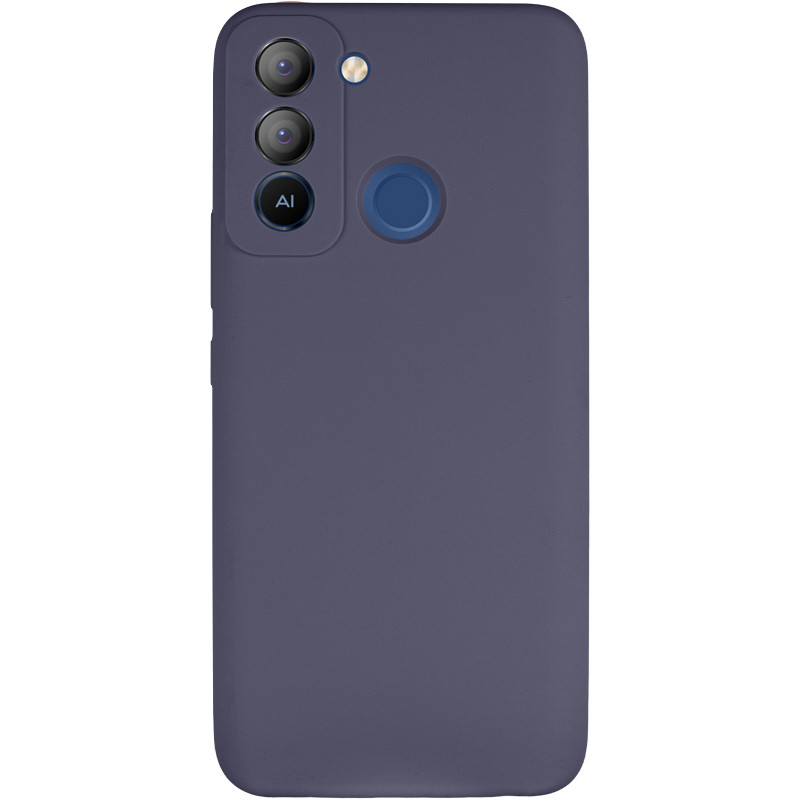 Фото Чехол Silicone Cover Lakshmi Full Camera (AAA) для TECNO Pop 5 LTE (Серый / Dark Gray) на vchehle.ua
