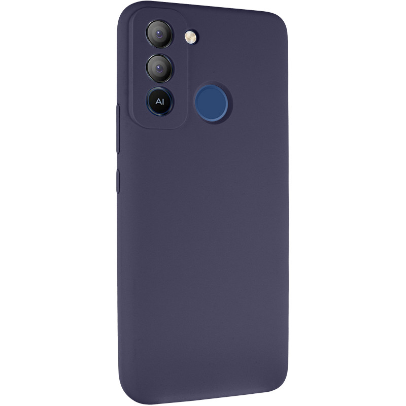 Чехол Silicone Cover Lakshmi Full Camera (AAA) для TECNO Pop 5 LTE (Темно-синий / Midnight blue)