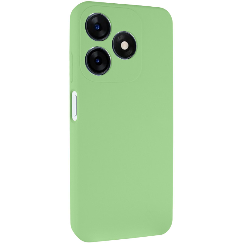 Чехол Silicone Cover Lakshmi Full Camera (AAA) для TECNO Spark 10 (Мятный / Mint)