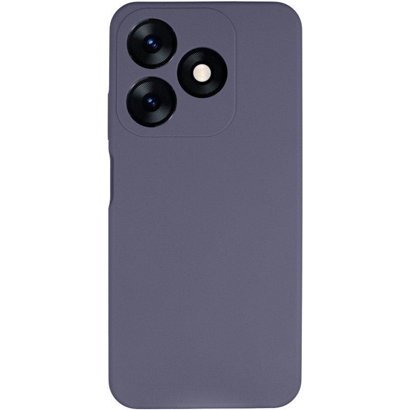 Фото Чехол Silicone Cover Lakshmi Full Camera (AAA) для TECNO Spark 10 (Серый / Dark Gray) на vchehle.ua