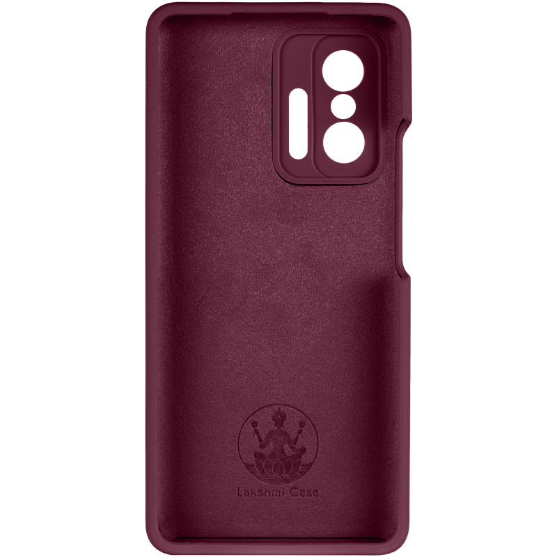 Фото Чохол Silicone Cover Lakshmi Full Camera (AAA) на Xiaomi 11T / 11T Pro (Бордовий / Plum) в маназині vchehle.ua