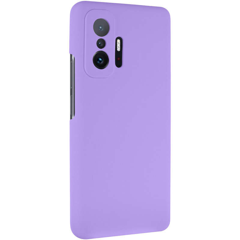 Чохол Silicone Cover Lakshmi Full Camera (AAA) на Xiaomi 11T / 11T Pro (Бузковий / Dasheen)